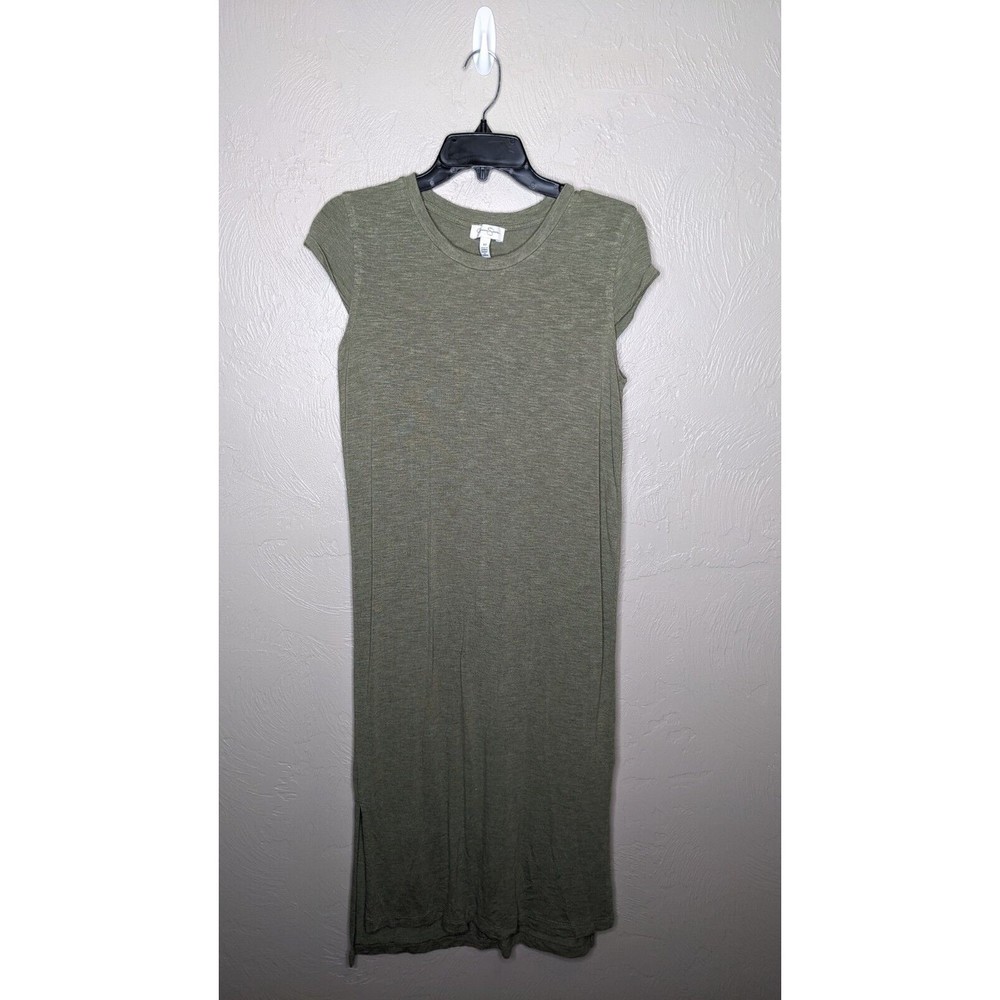 JESSICA SIMPSON Women’s Medium Green Brees T-Shirt Midi Dress